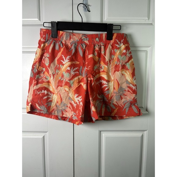 Columbia Pants - Columbia Sandy River Hiking Shorts XS Tropical Floral Outdoor Coral